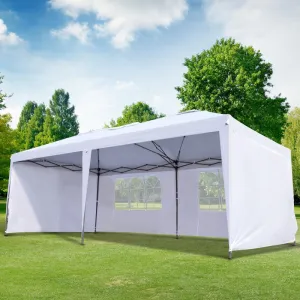 10’ x 20’ Outdoor Pop Up Canopy Tent - White