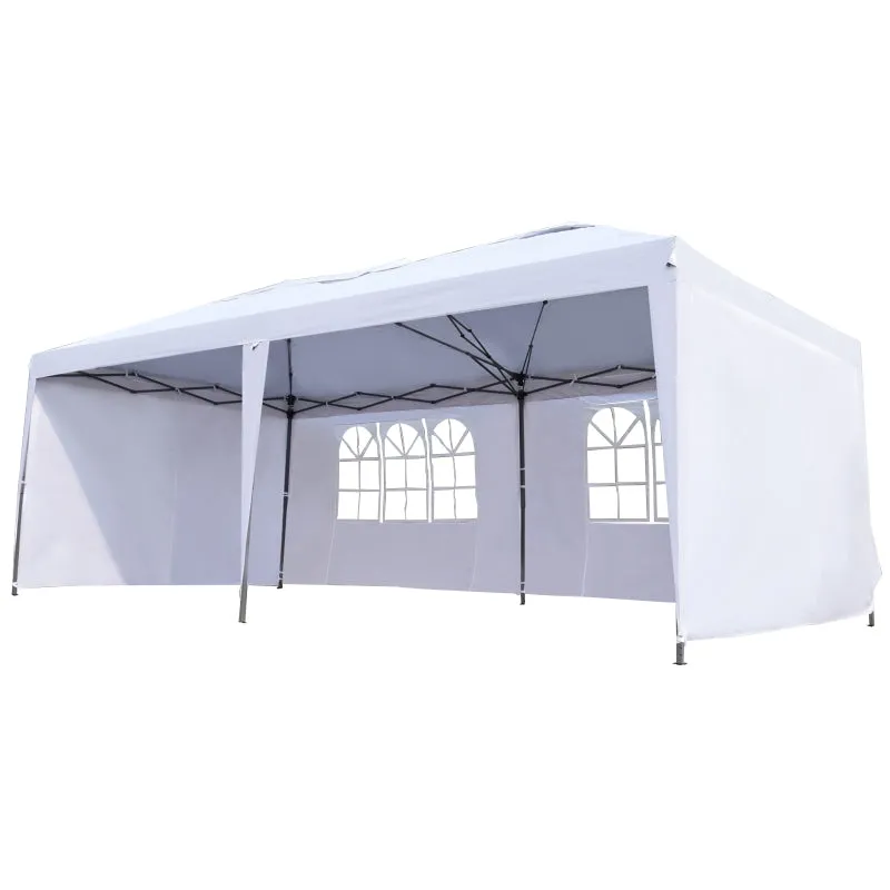10’ x 20’ Outdoor Pop Up Canopy Tent - White