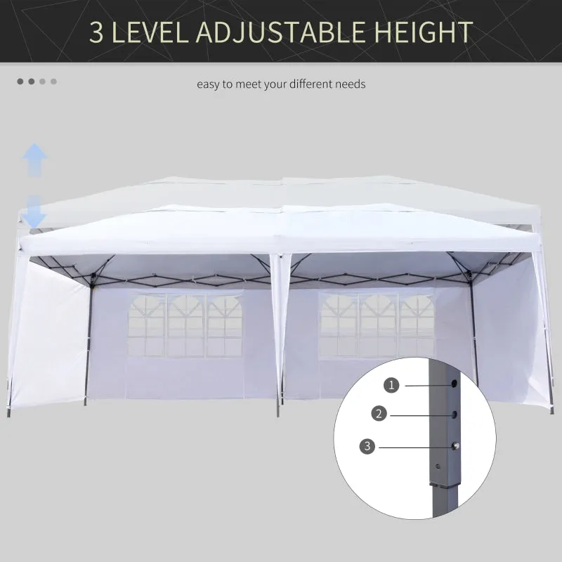 10’ x 20’ Outdoor Pop Up Canopy Tent - White