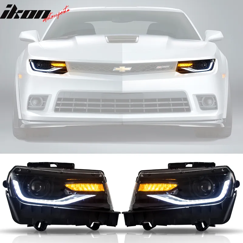 2014-2015 Chevy Camaro ZL1 Style Front Bumper Turn Signal Headlamps