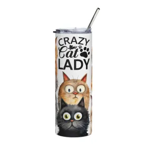 20oz "Crazy Cat Lady" Stainless steel tumbler