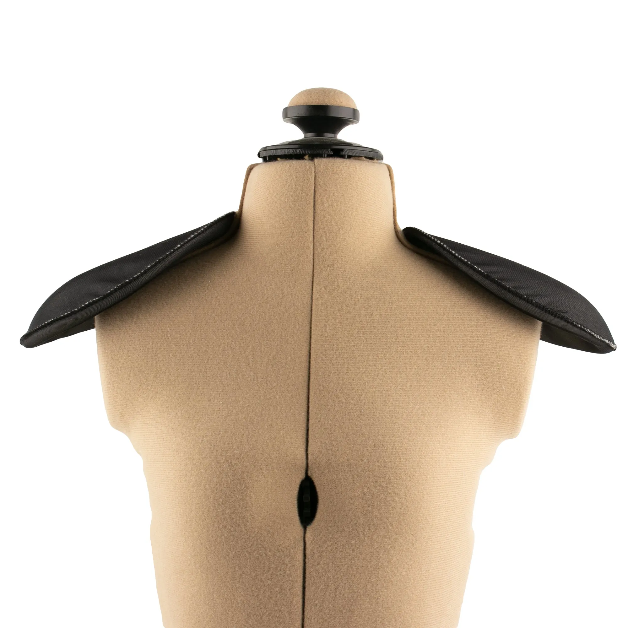 3/4" Raglan Shoulder Pad - Black