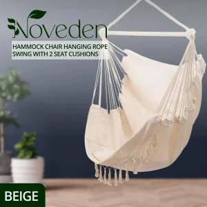 360° Rotation Weather-Resistant Hammock Chair with 2 Cushions
