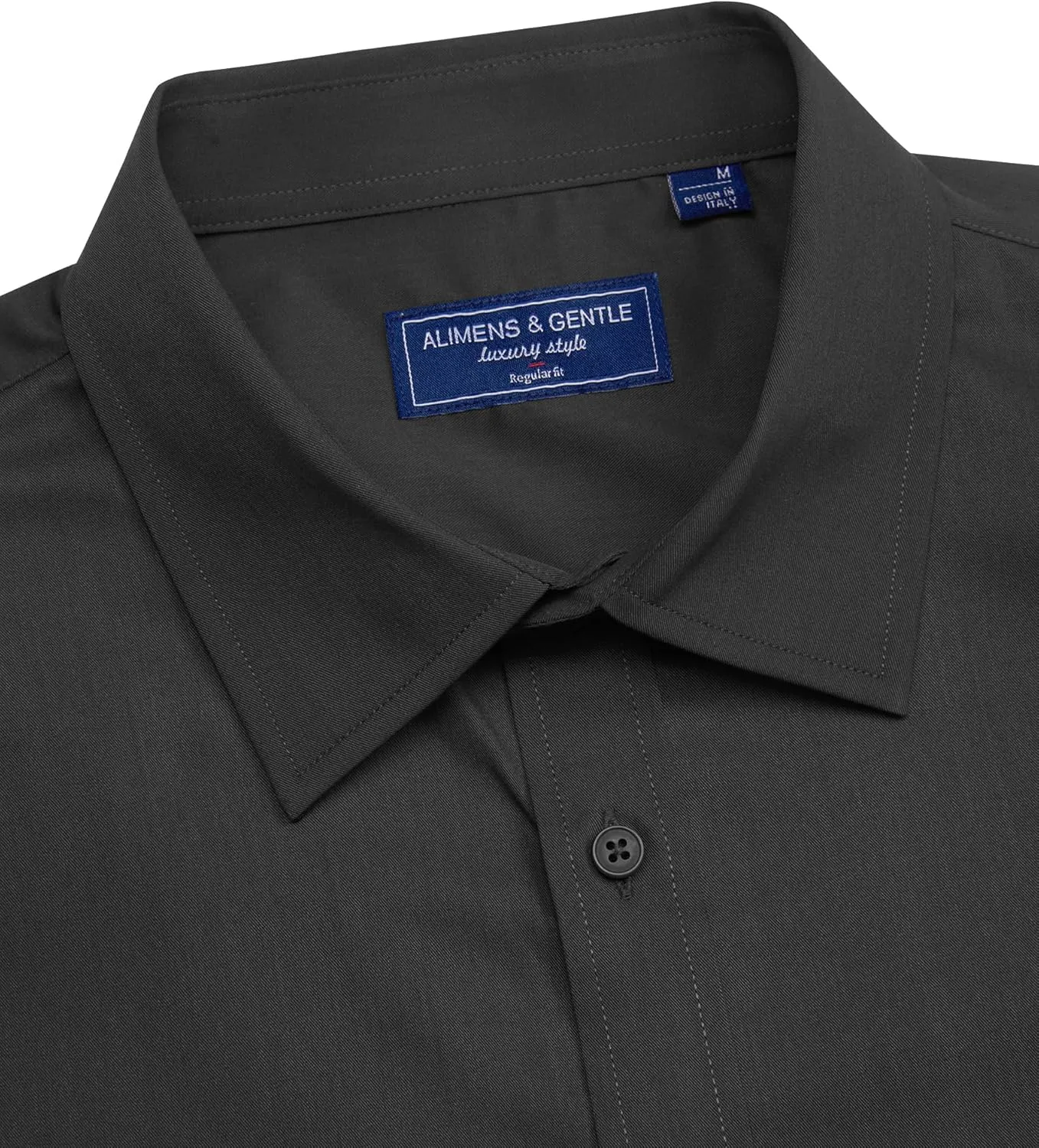 Alimens & Gentle Mens Short Sleeve Dress Shirts Regular Fit Stretch Wrinkle-Resistant Button Down Shirts