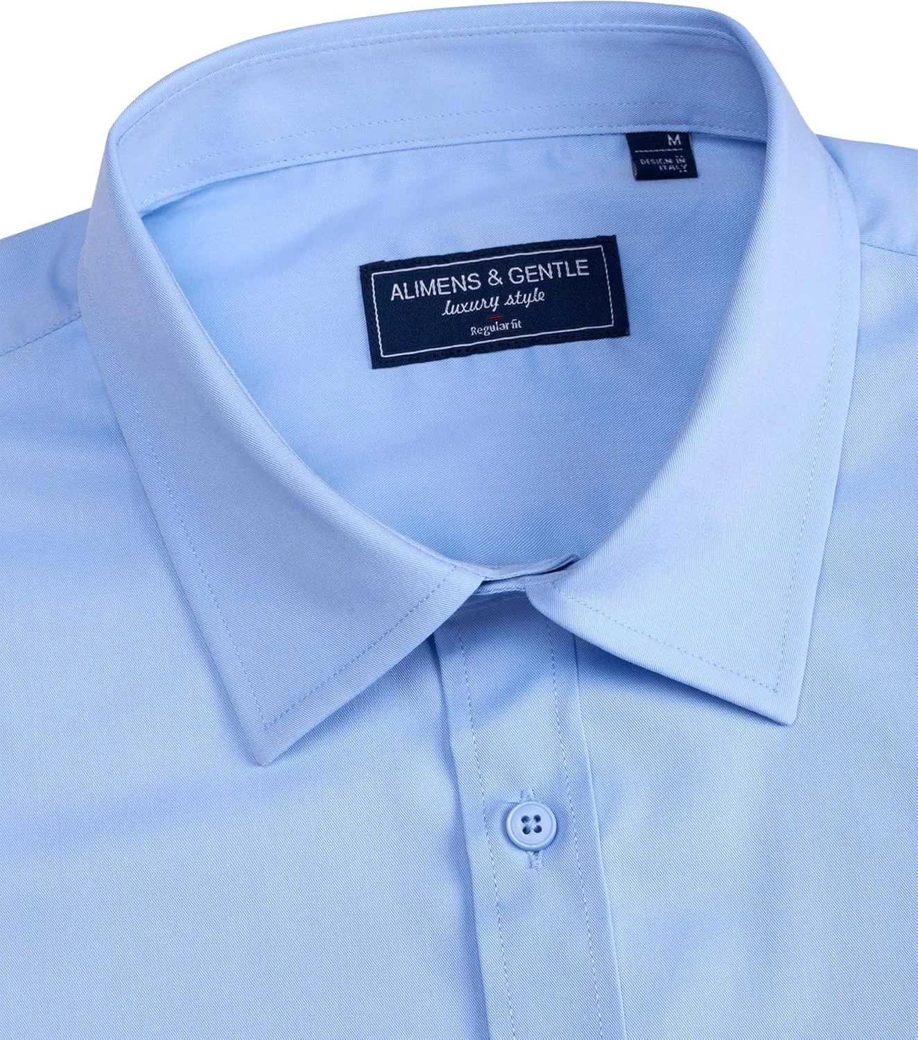 Alimens & Gentle Mens Short Sleeve Dress Shirts Regular Fit Stretch Wrinkle-Resistant Button Down Shirts