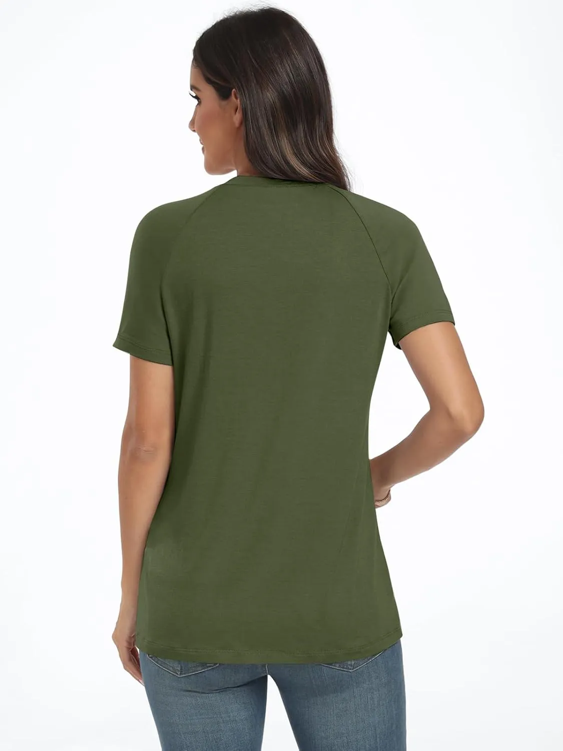AUTOMET Womens Short Sleeve Shirts Business Casual Tops Summer Trendy Tshirts Dressy Tee Fashion Blouses Outfits 2025