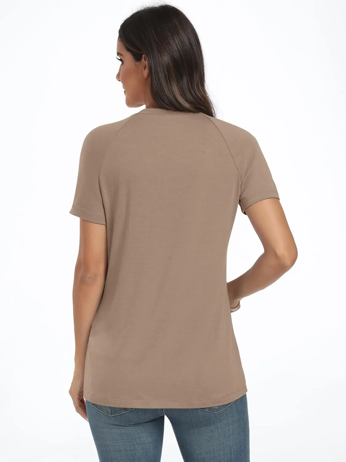 AUTOMET Womens Short Sleeve Shirts Business Casual Tops Summer Trendy Tshirts Dressy Tee Fashion Blouses Outfits 2025