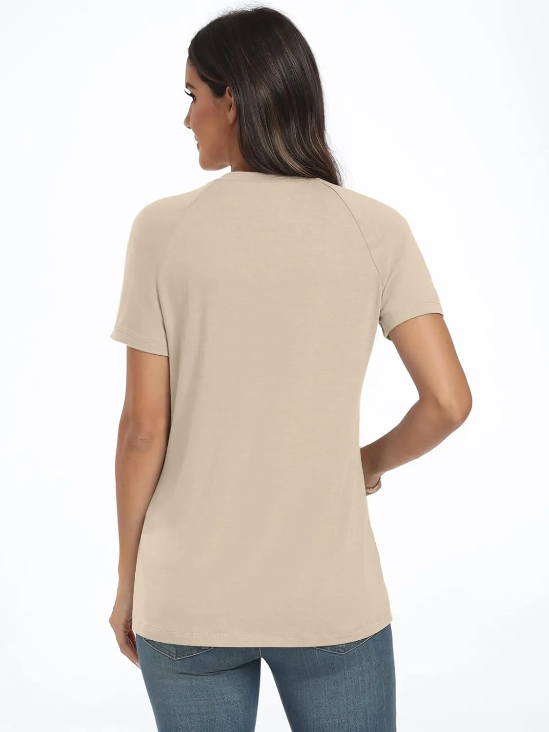AUTOMET Womens Short Sleeve Shirts Business Casual Tops Summer Trendy Tshirts Dressy Tee Fashion Blouses Outfits 2025