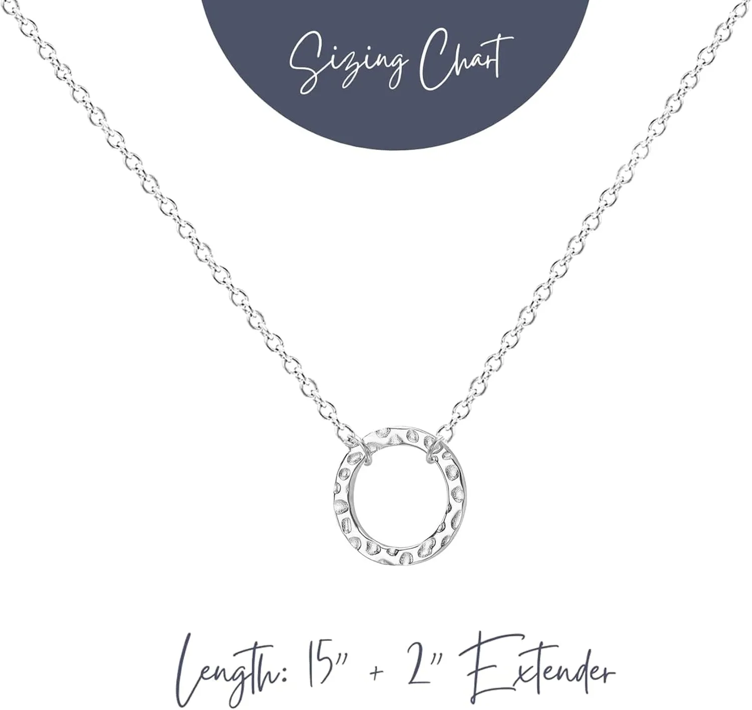 Ava Riley Dainty Necklace for Women,14K Real Silver Simple Necklace for Women, Pearl Lock Bar Karma Circle Trendy Choker Jewelry