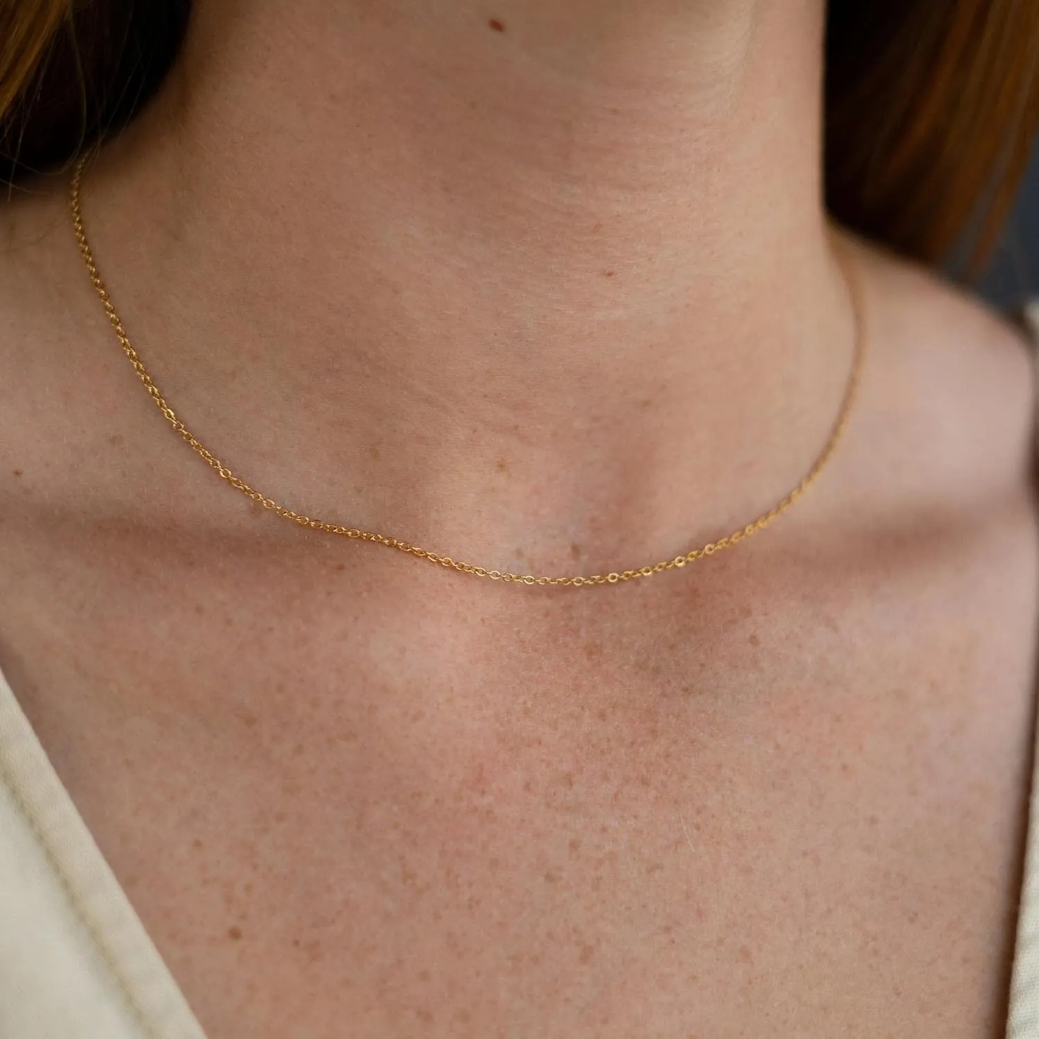 Ava Riley Dainty Necklace for Women,14K Real Silver Simple Necklace for Women, Pearl Lock Bar Karma Circle Trendy Choker Jewelry