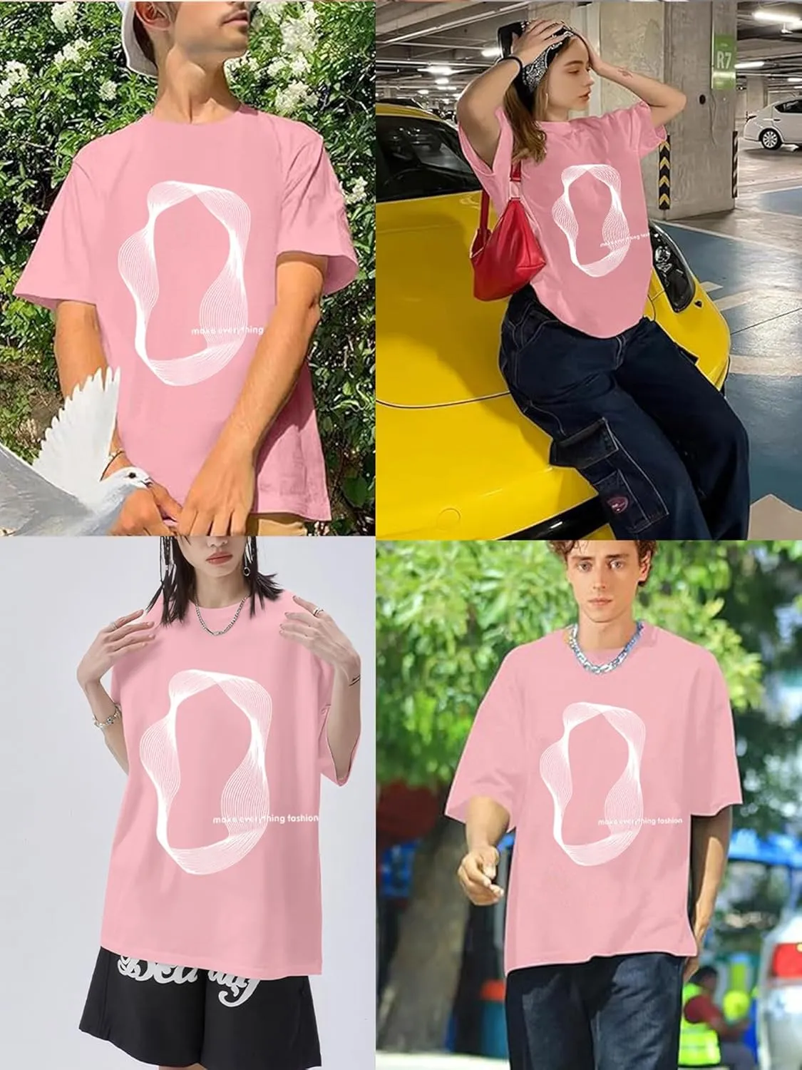 Bealin Mens Graphic Tees Oversized Creative Graffiti Short Sleeve Shirts Summer Casual Rapper Streetwear Y2k Tops Tshirt