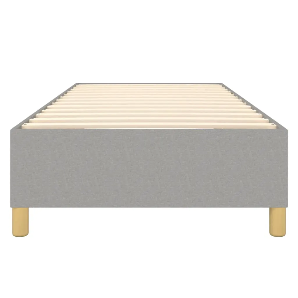 Bed Frame without Mattress Light Grey Single Fabric (UK/IE/FI/NO only)