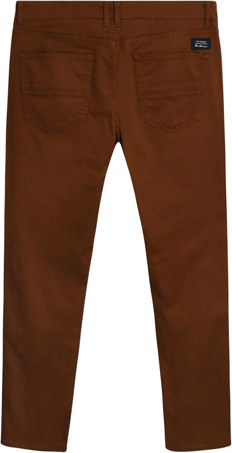 Ben Sherman Men's Pants - Lightweight Comfortable Stretch Fit Flat Front Casual Dress Pants - Chino Pants for Men