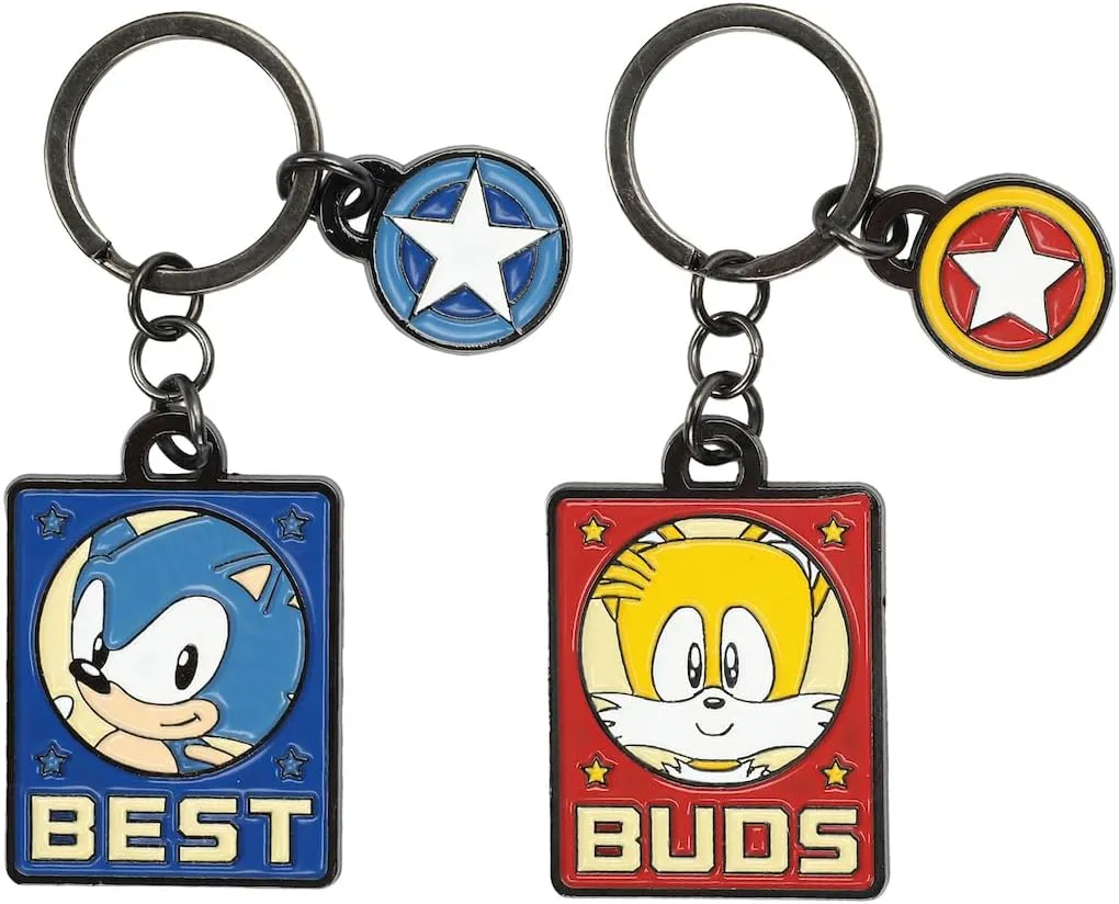 Bioworld Sonic the Hedgehog Sonic & Tails Best Buds Keychains (Set of 2)