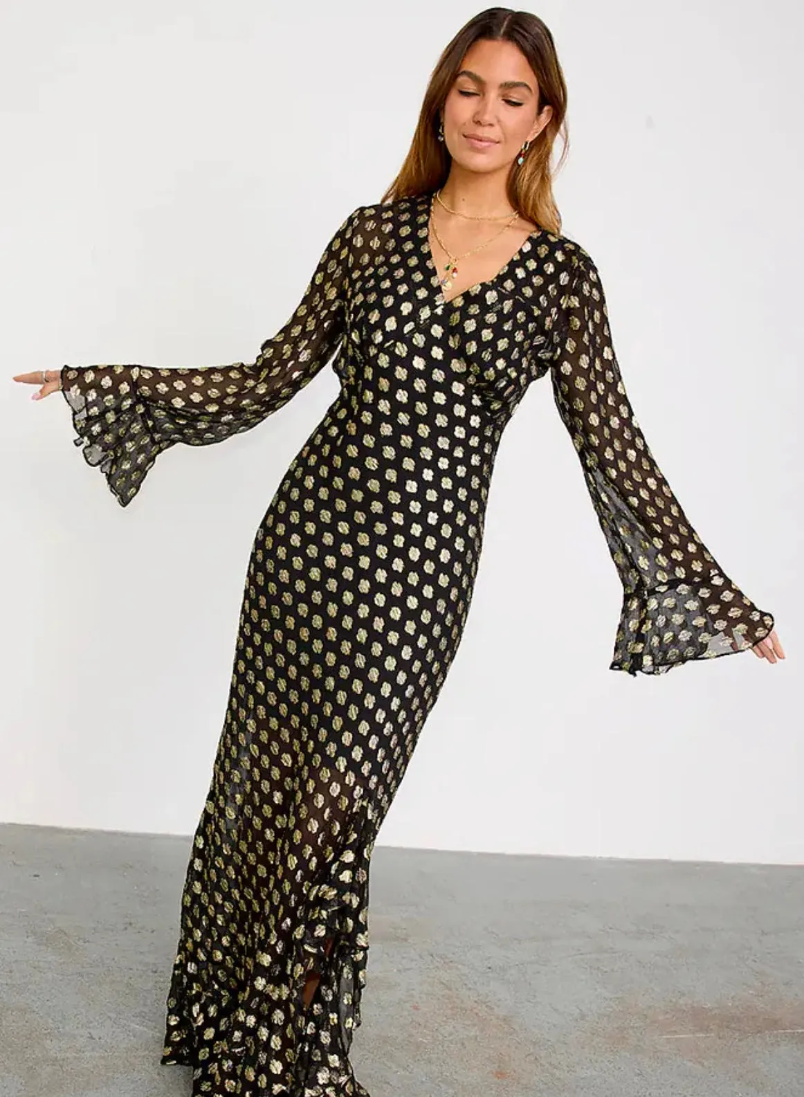 Black Sparkle Kitty Dress