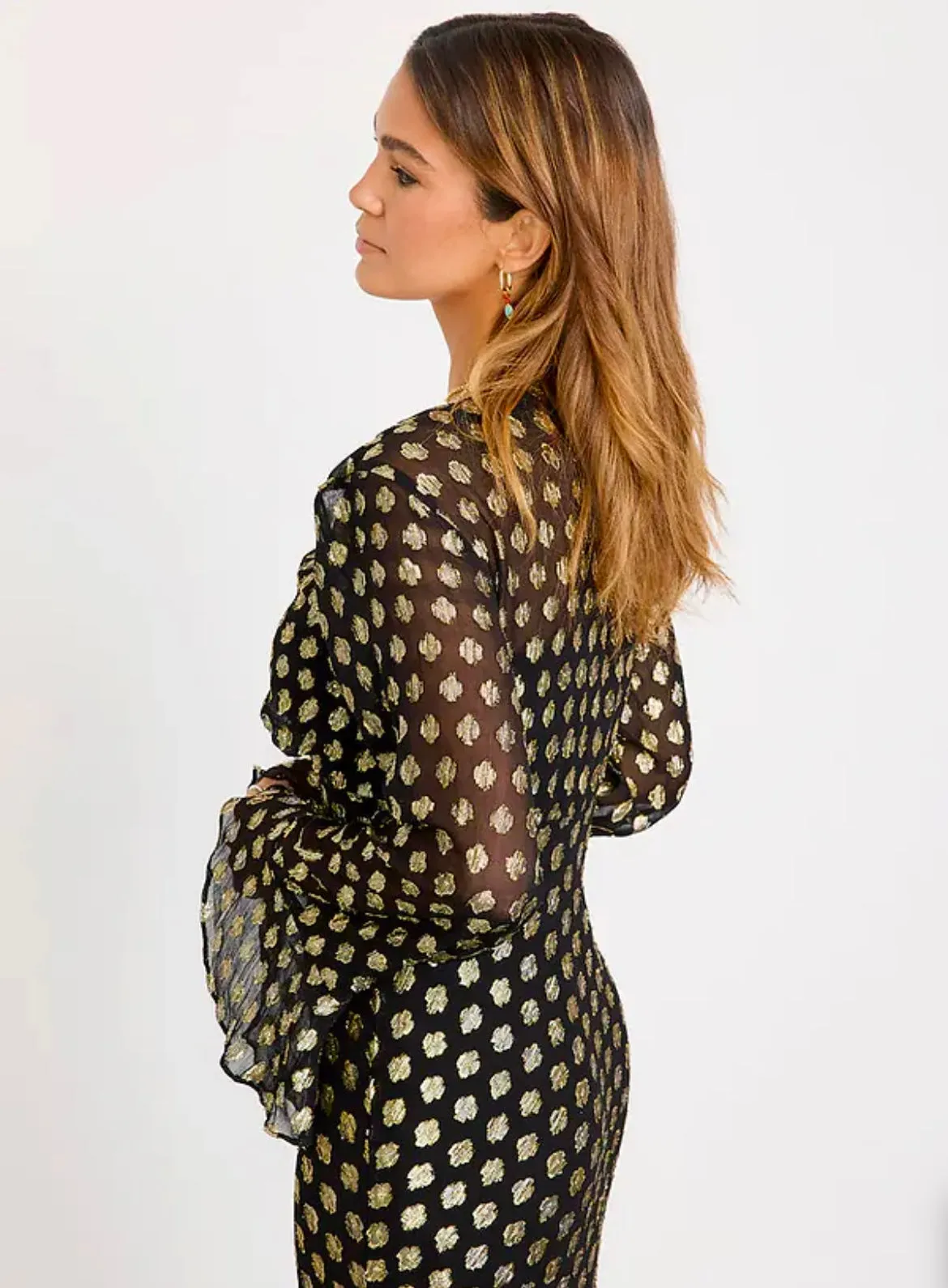 Black Sparkle Kitty Dress