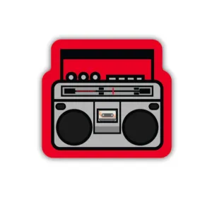 Boombox Sticker