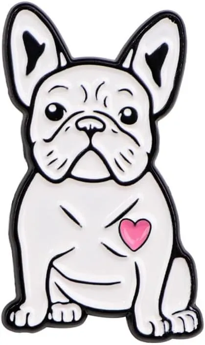 Bulldog Pins Enamel Pins for Backpacks Bag Hat Jacket Cute Stuff for Girl Women Button Pins Bag Charm