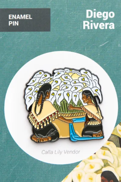 Calla Lily Vendor - Diego Rivera - Pin