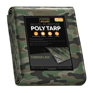 Camouflage Poly Tarp 20' x 20'