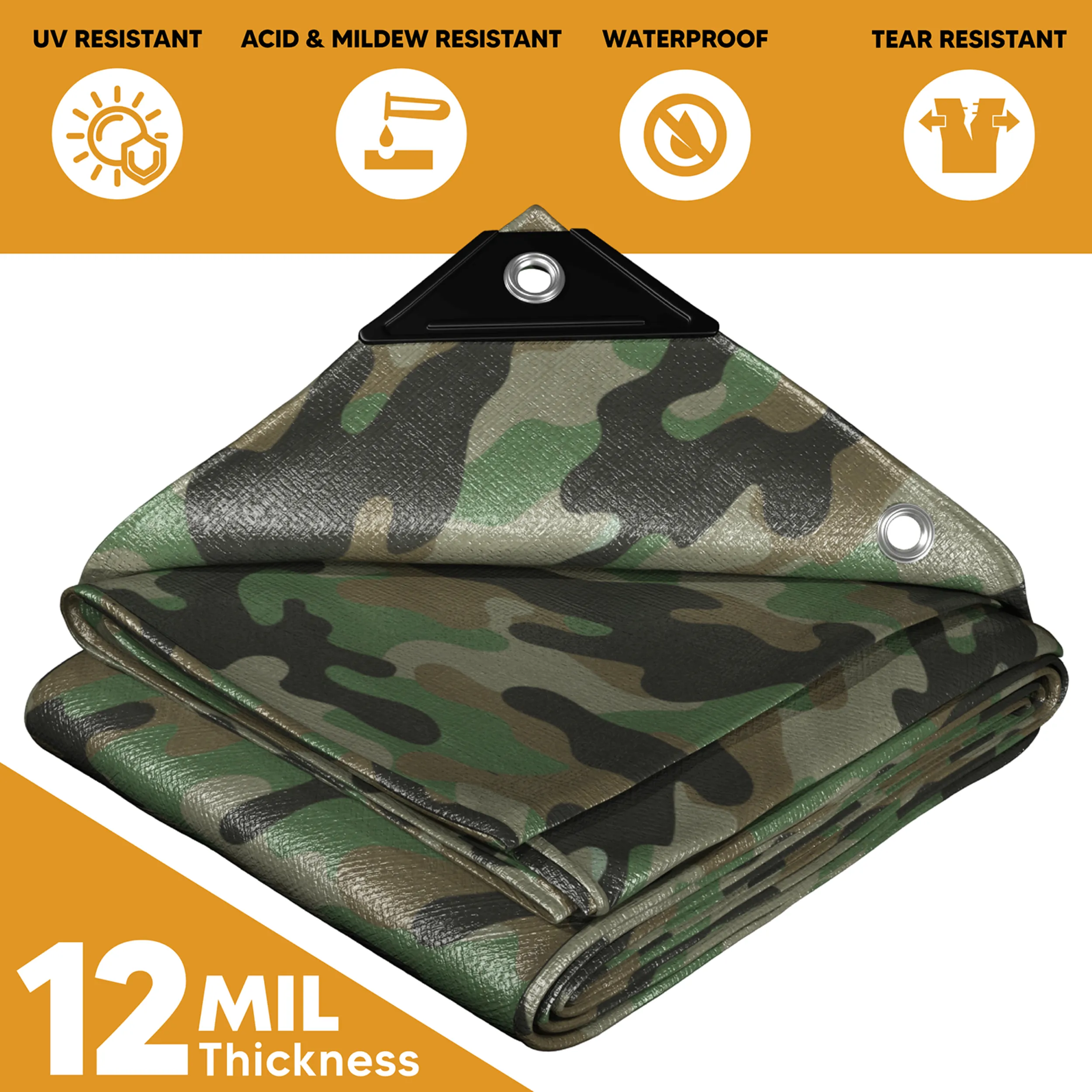 Camouflage Poly Tarps