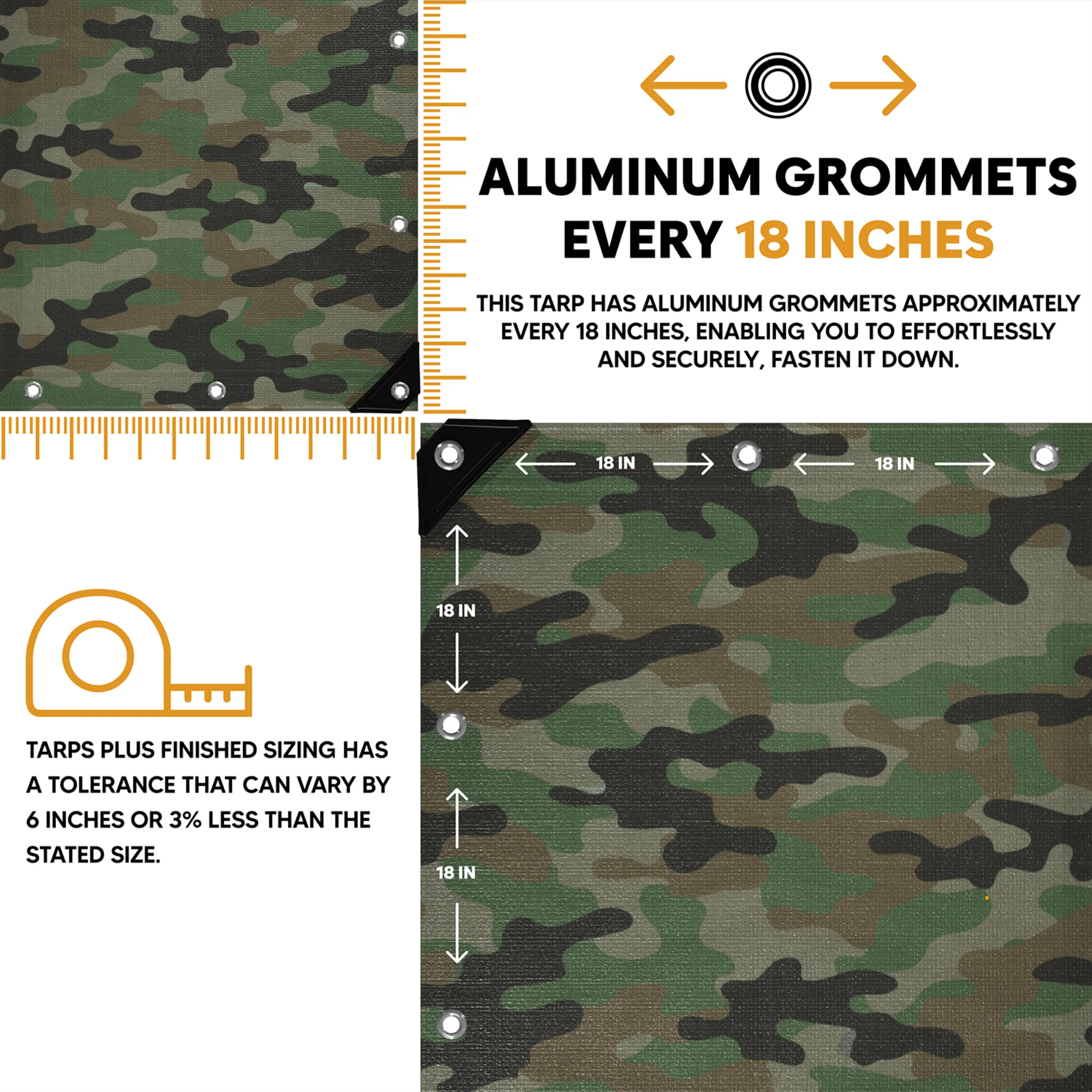 Camouflage Poly Tarps