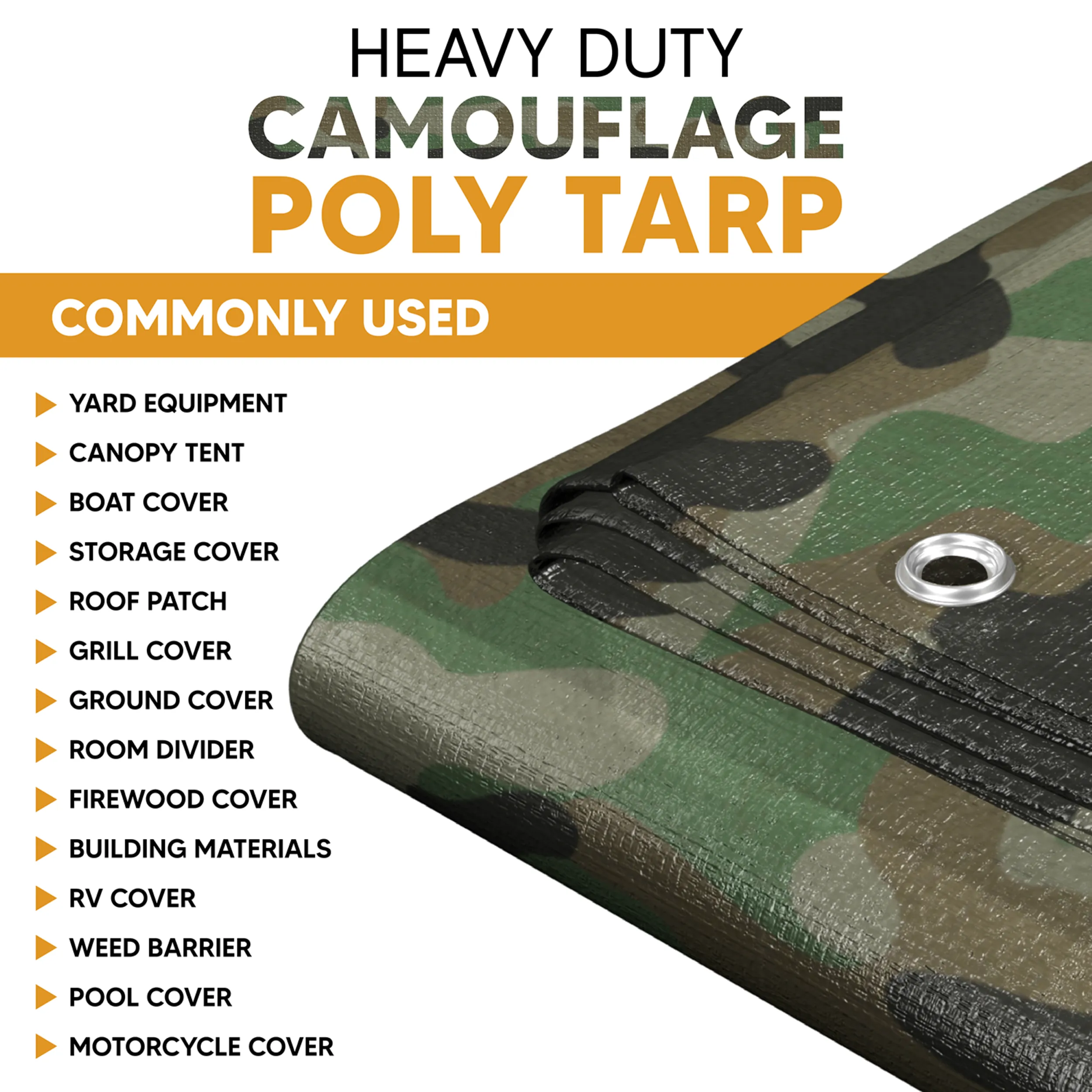 Camouflage Poly Tarps