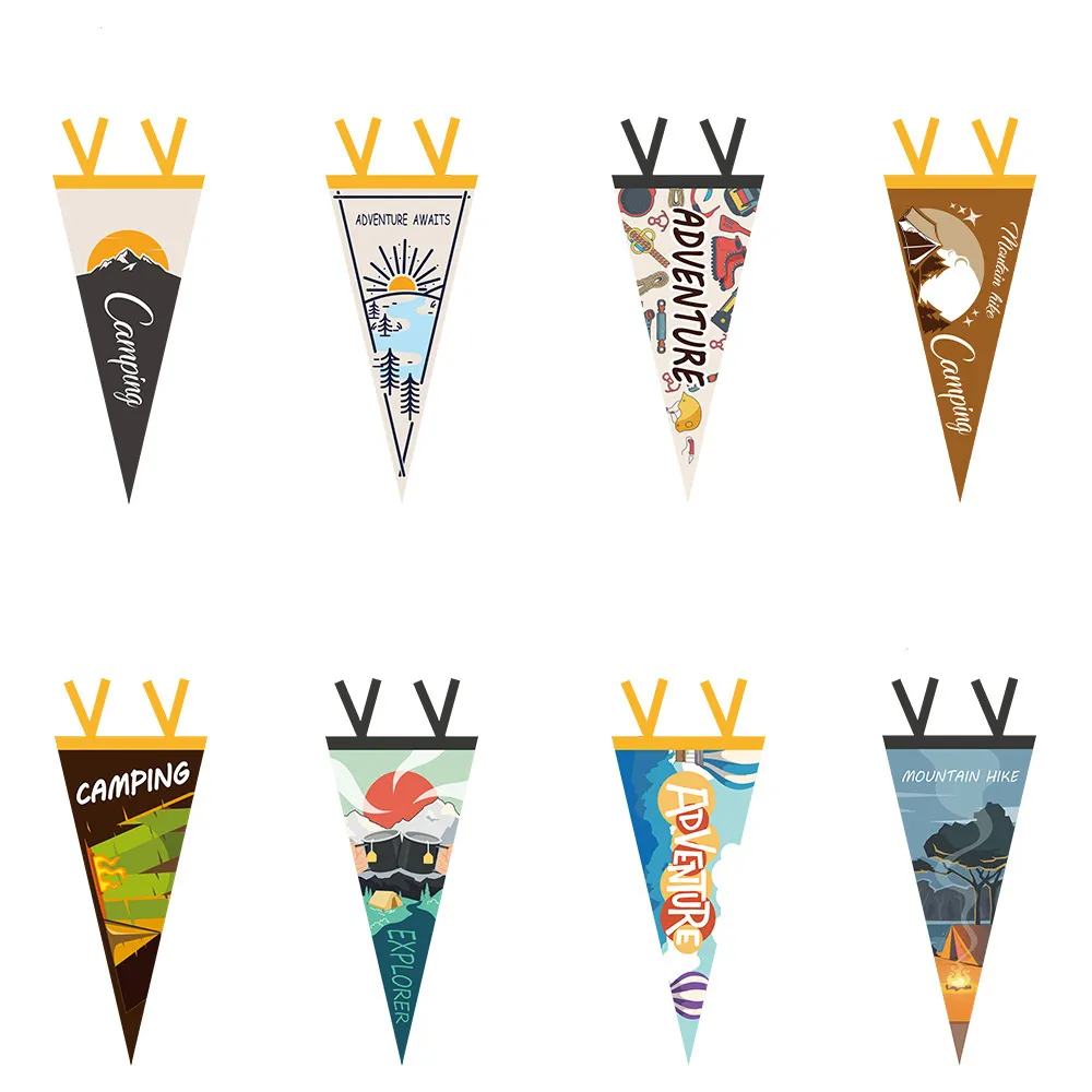 Camp Leader Camping Hanging Flag - Forest Tent