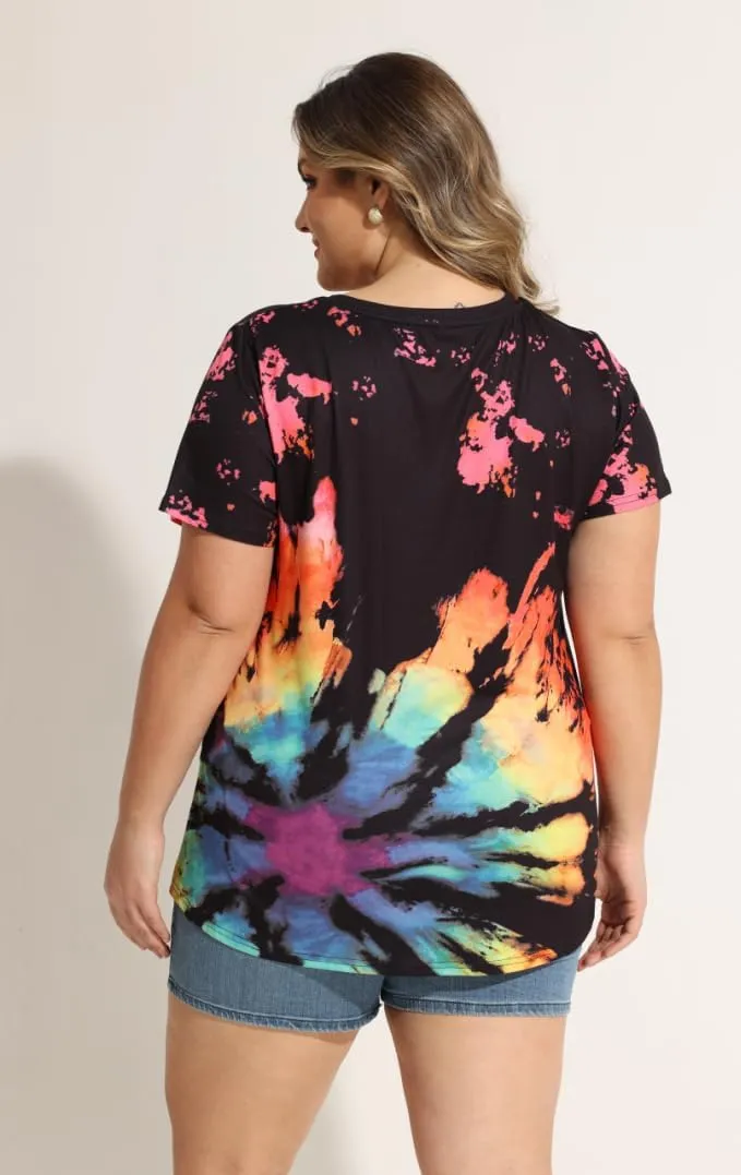CARCOS Womens Plus Size Tops Short Sleeve Shirts V Neck Tunic Floral/Aniaml Blouses XL-5X