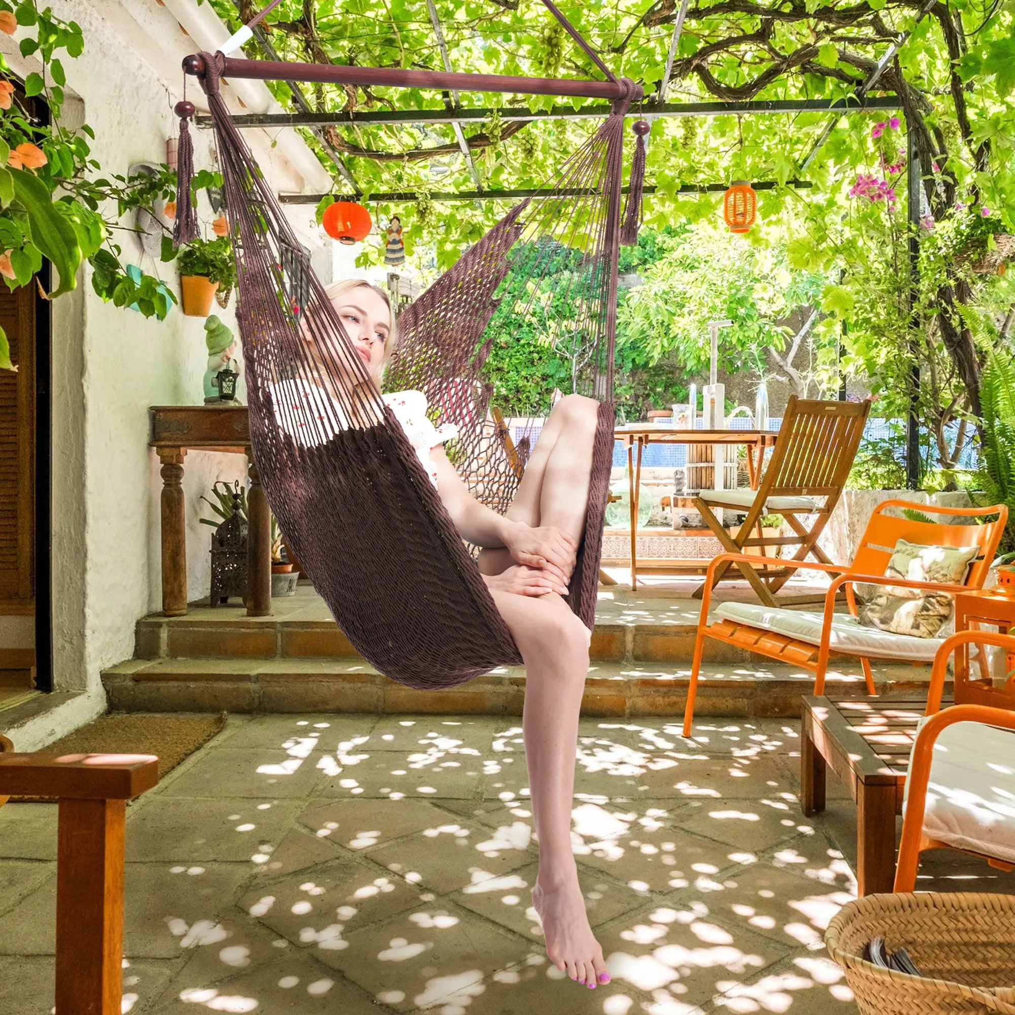 Caribbean Hammock Chair - Mocha