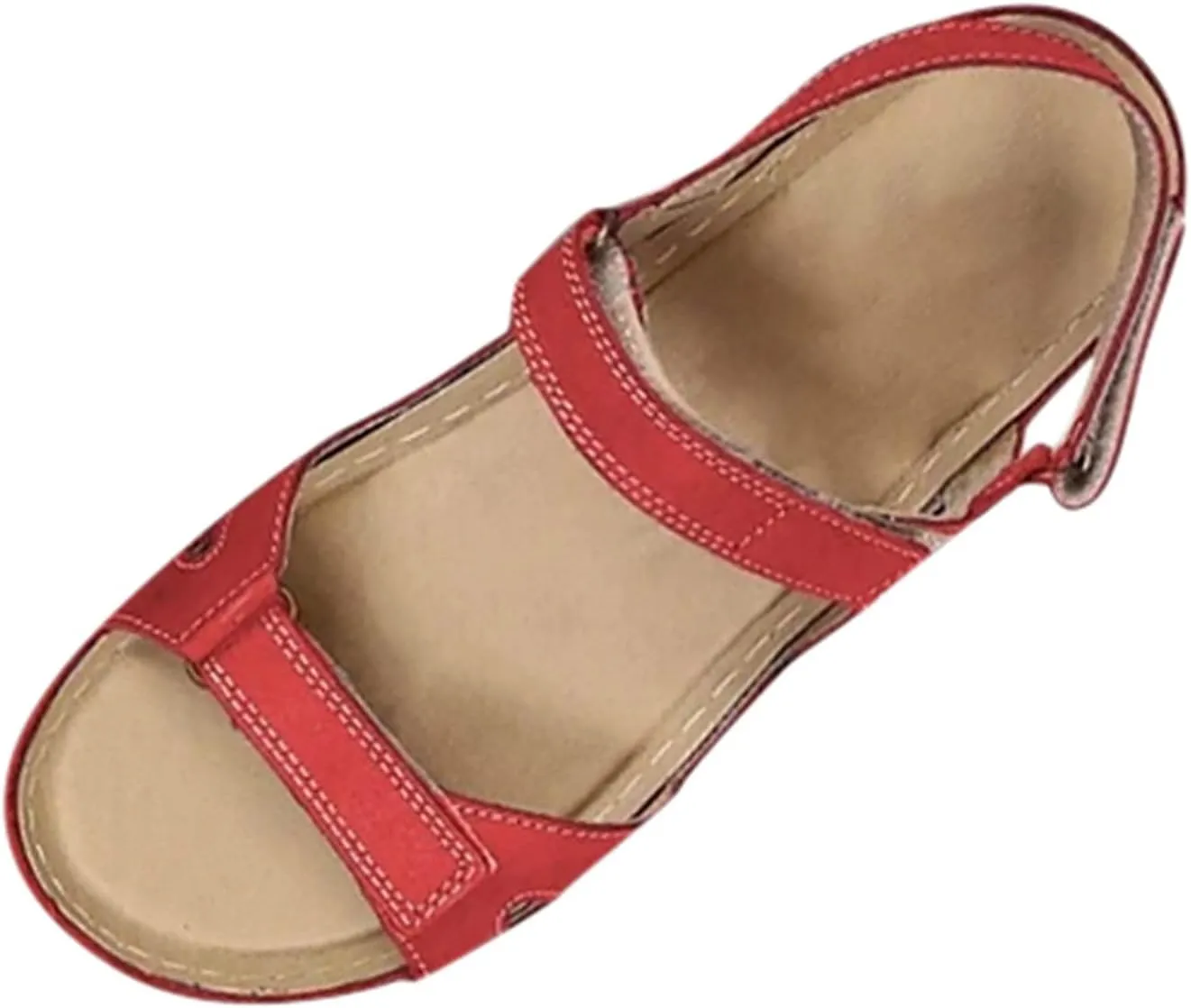 Cathalem Orthopedic Sandals for Women Comfortable Sandals Arch Support Sandals Walking Sandals Women Open Toe Sandals Ankle Strap