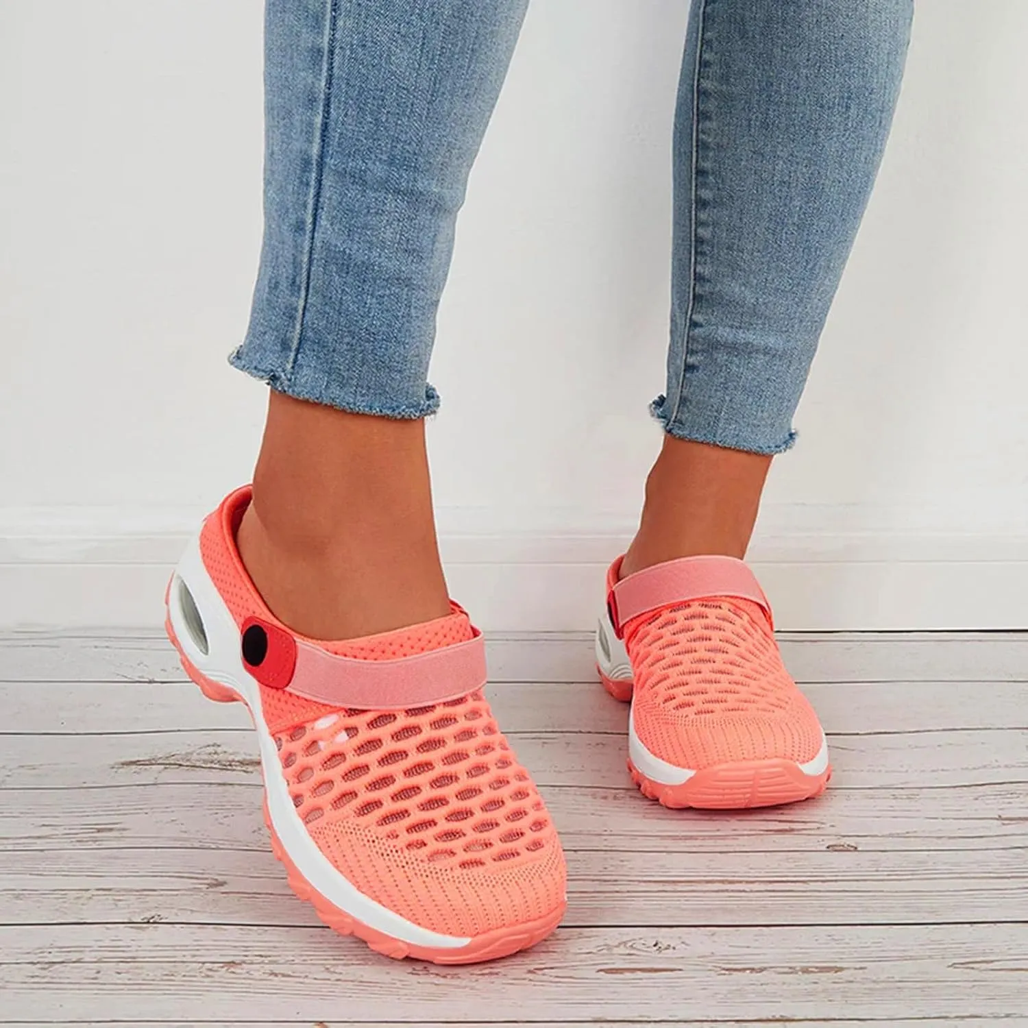 Cathalem Sandals Women Comfortable, Women's Orthopedic Clogs with Air Cushion Support to Reduce Back and Knee Pressure