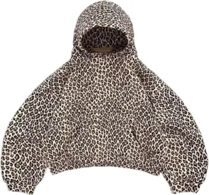 Cheetah Print Hoodie Sweatshirt Leopard Print Hoodies Y2k Graphic Aesthetic Preppy Hoodies Pullover 2000s Clothing