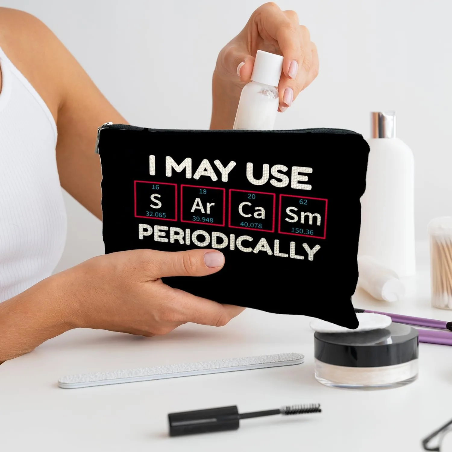 Chemistry Teacher Makeup Bag - Funny Science Gifts for Lovers of Science