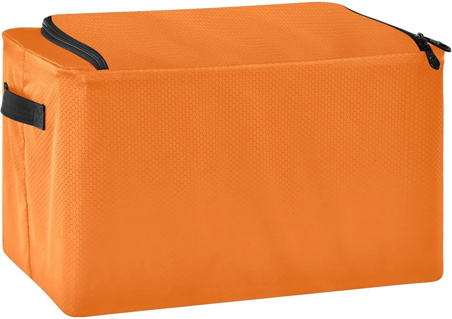 CHIFIGNO Orange Garment Bags for Storage, Waterproof Polyester Fabric, Iron Frame, 43 x 29 x 25.5 Cm, Foldable Design