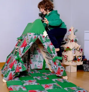 Christmas Play Tent and Play Mat for Climbing Triangle