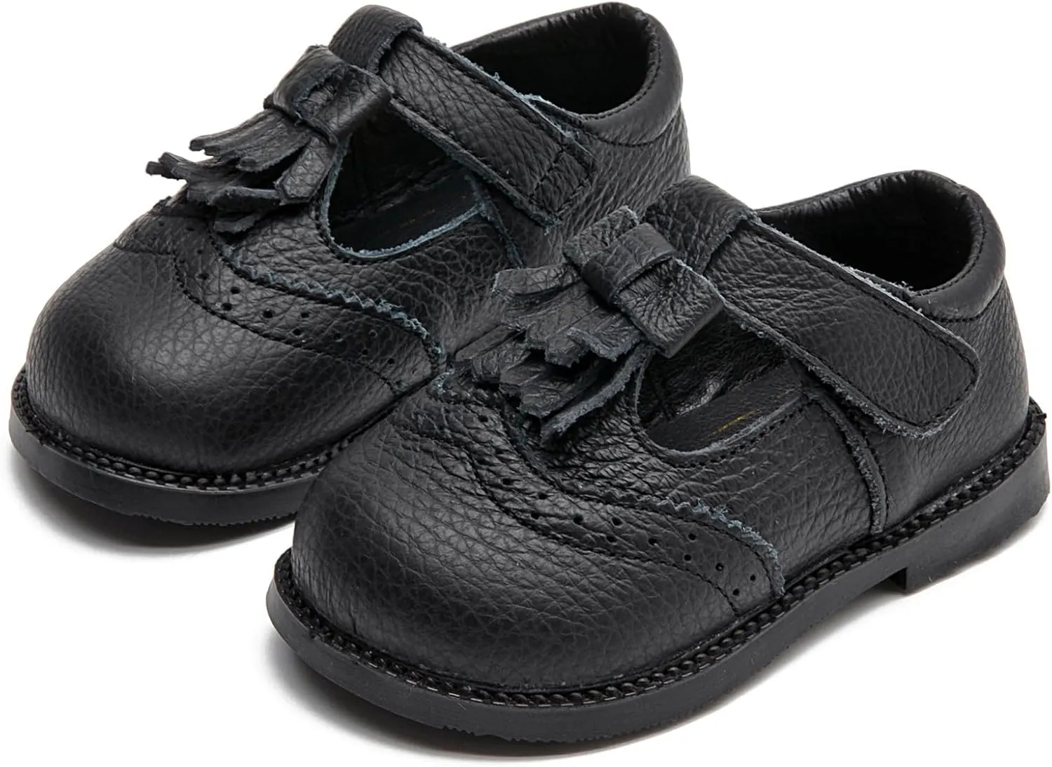DADAWEN Toddler Girls Mary Jane Flats Dress Shoes Comfort Oxfords Wedding Church Party Dress Shoe School Uniform Shoes Loafer Flats