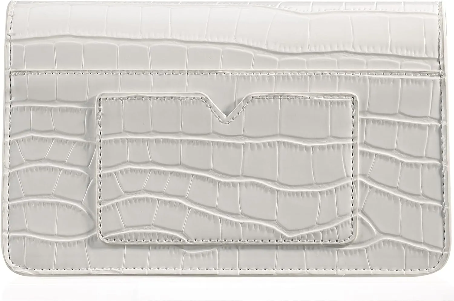 DEXMAY Evening Clutch Handbag for Women Elegant Crocodile Embossed PU Leather Envelope Handheld Crossbody Purse Foldover Bag