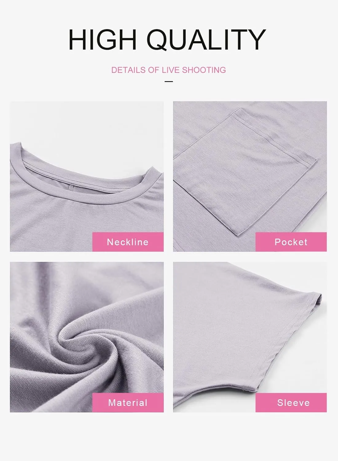 Dokotoo Womens Summer 2025 Casual Short Sleeve Shirts Loose Fit Oversized Tshirts Tunic Tops with Pockets