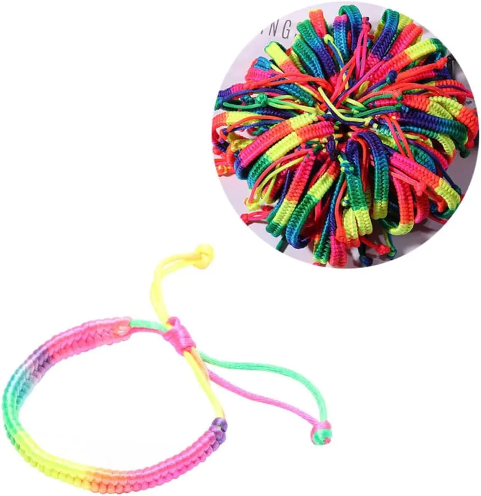 Elegant Hand-woven Bracelets 10 Pcs Adjustable Bangles Stylish Wristlets for Both Women Men Choice