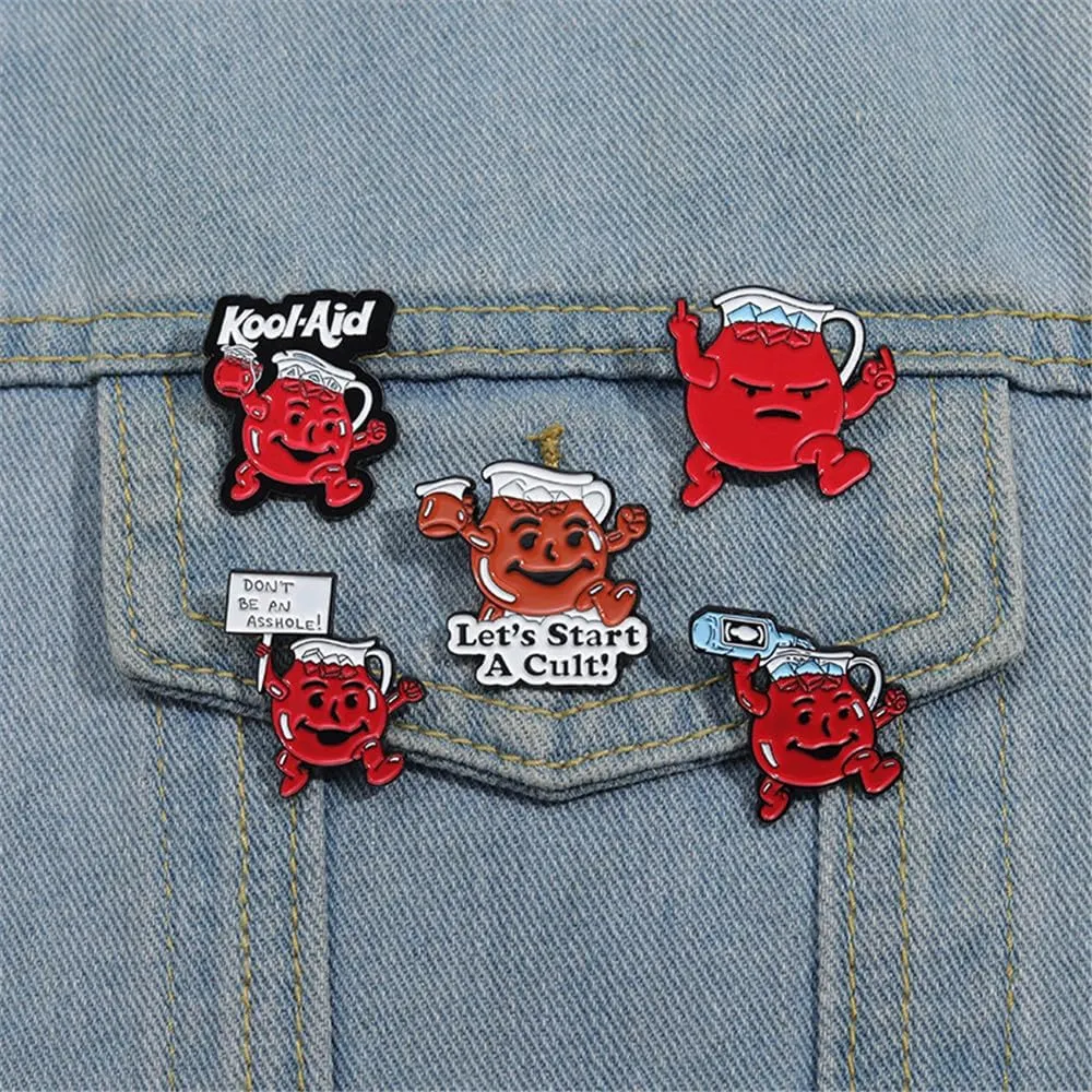 Enamel Pin Set Creative Lovely Brooch Pins Enamel Lapel Pin Lettering Pins Lapel Badge
