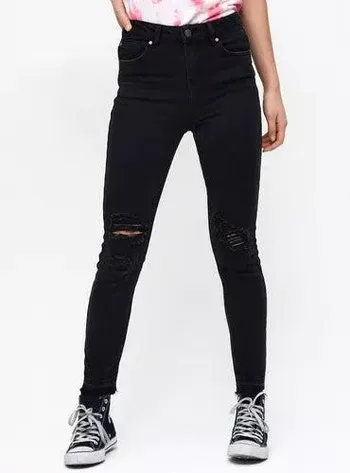 FOSTER SKINNY JEANS WITH RIPS