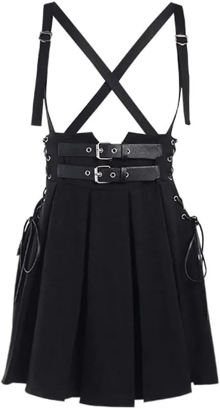Goth Skirts for Women Black Sexy Punk Rock Skirt High Waisted