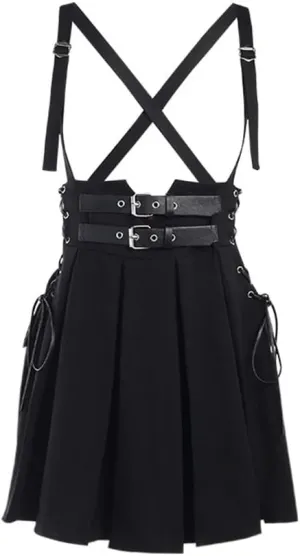 Goth Skirts for Women Black Sexy Punk Rock Skirt High Waisted