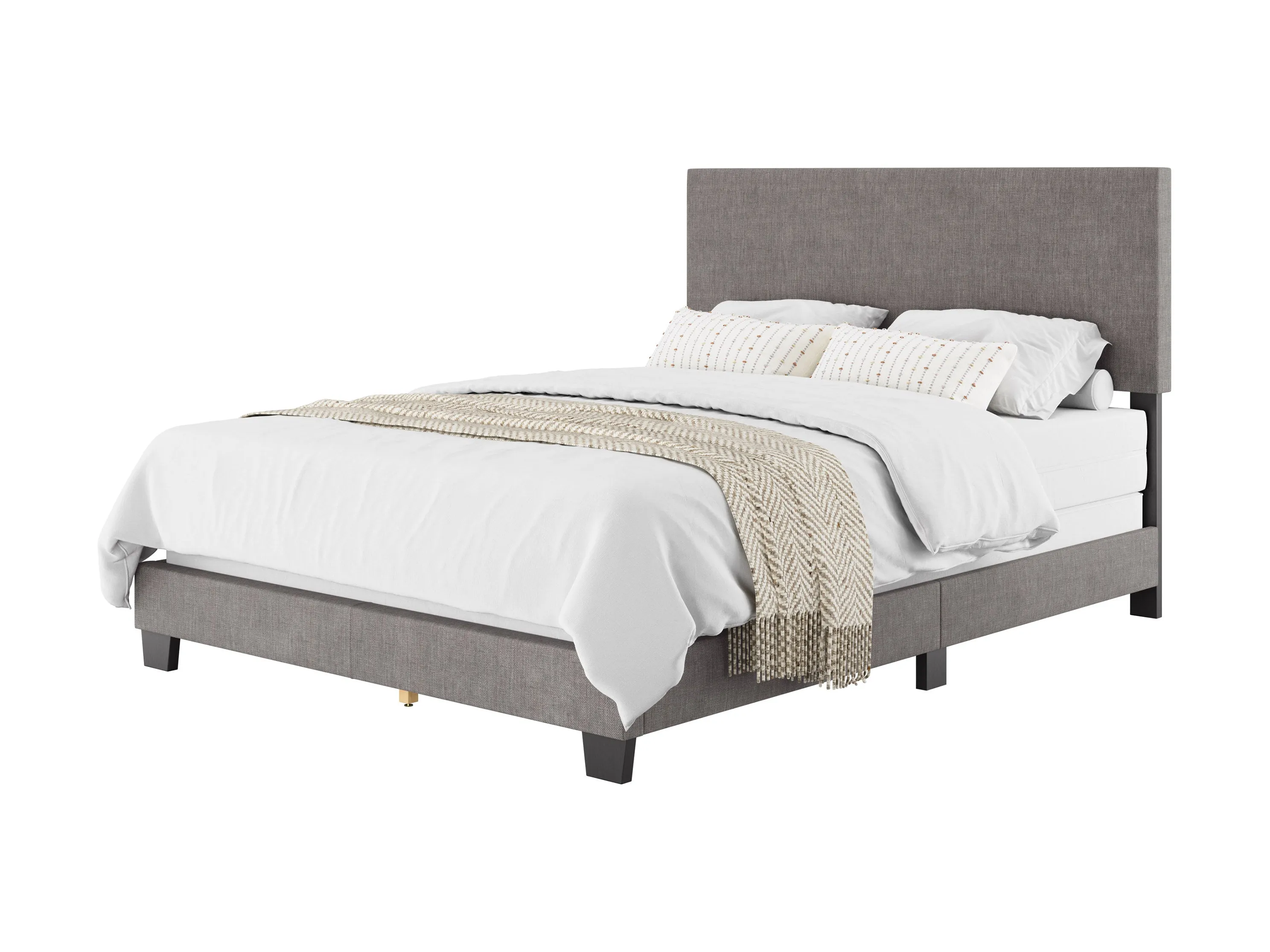 Grey Modern Queen Bed