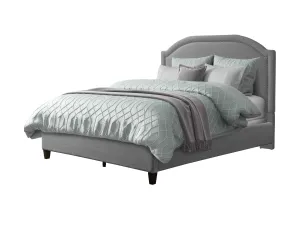 Grey Upholstered Queen Bed