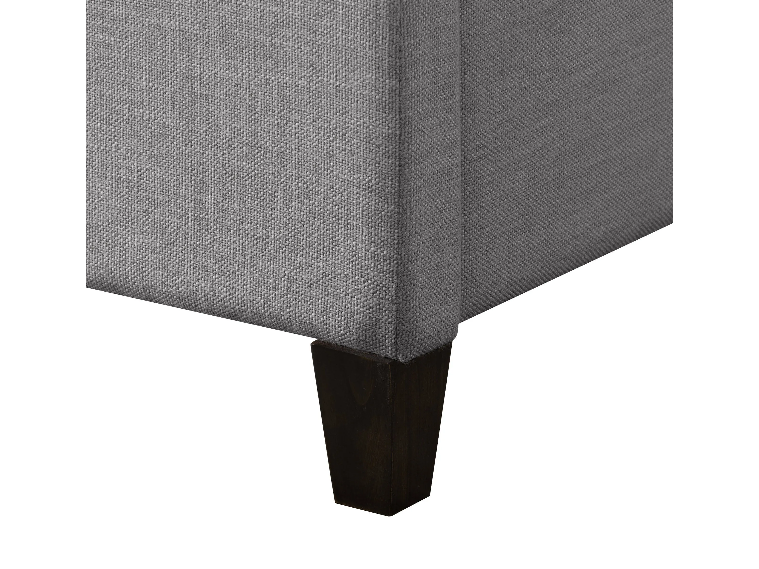 Grey Upholstered Queen Bed