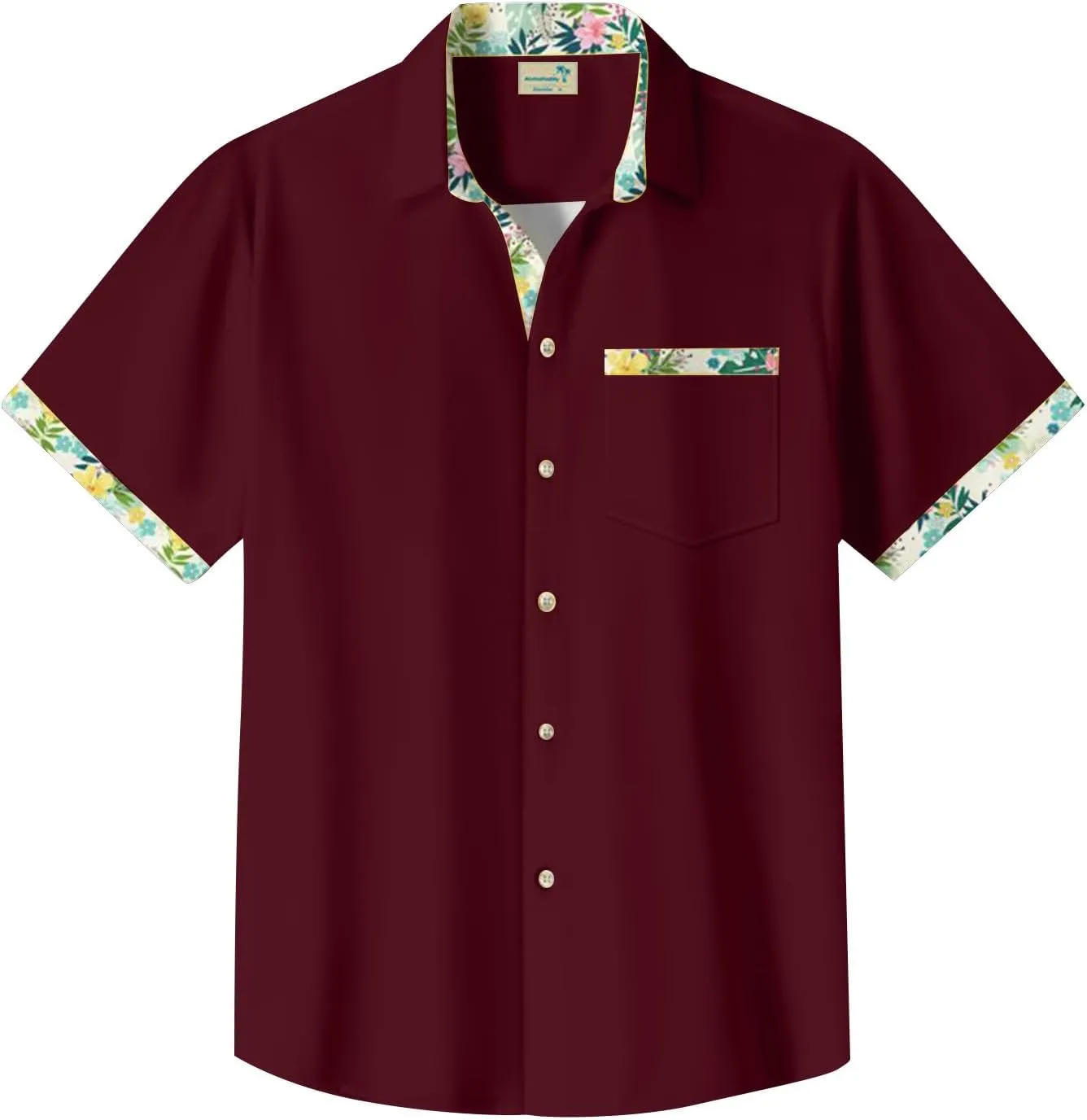 Hawaiian Shirts for Me Linen Short Sleeve Button Down Casual Shirt Business Dress Clothing Beach Fashion Summer Tops
