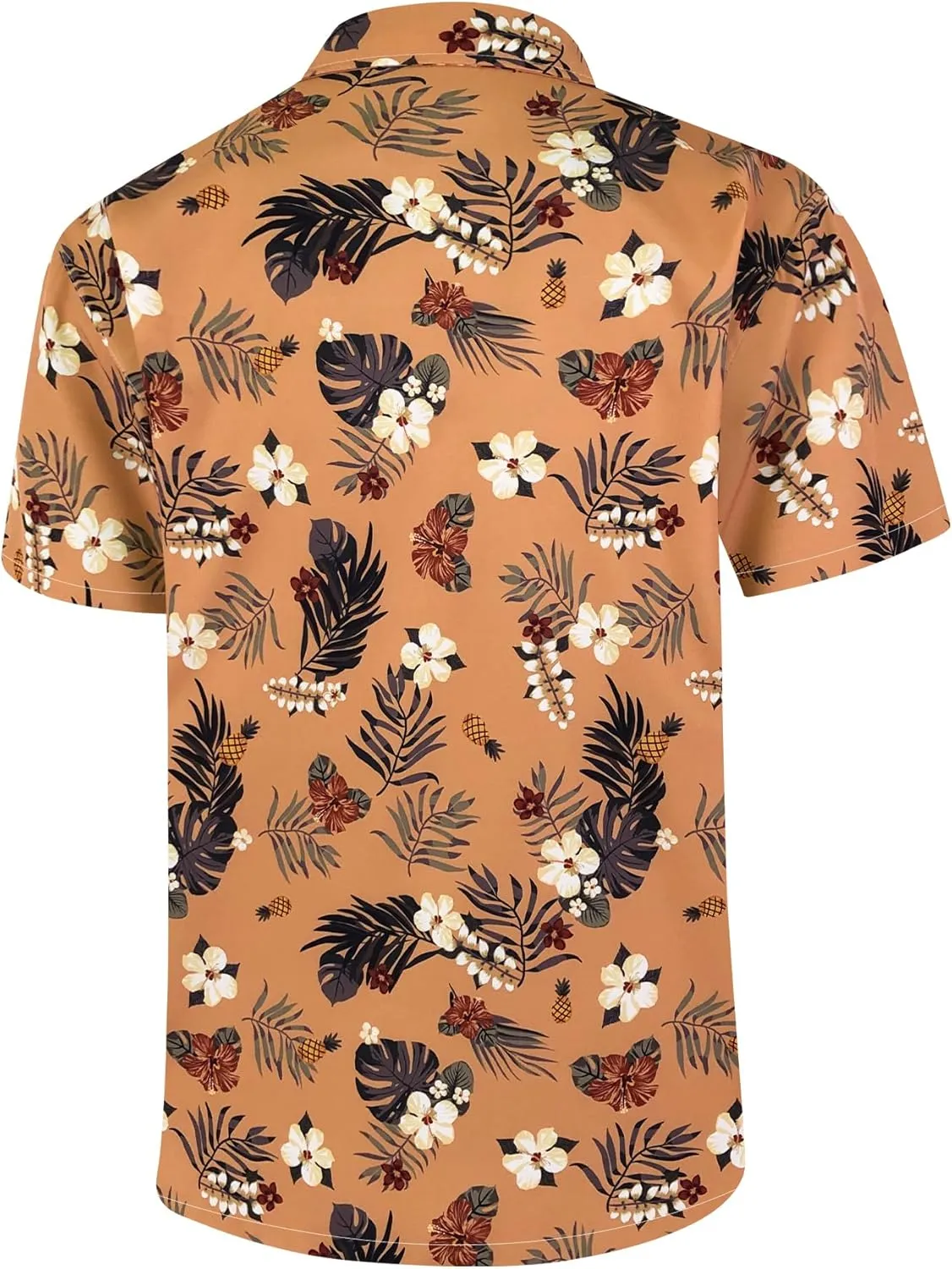 Hawaiian Shirts for Men Casual Beach Summer Shirt Floral Button Down Tropical Holiday Short Sleeve Shirts