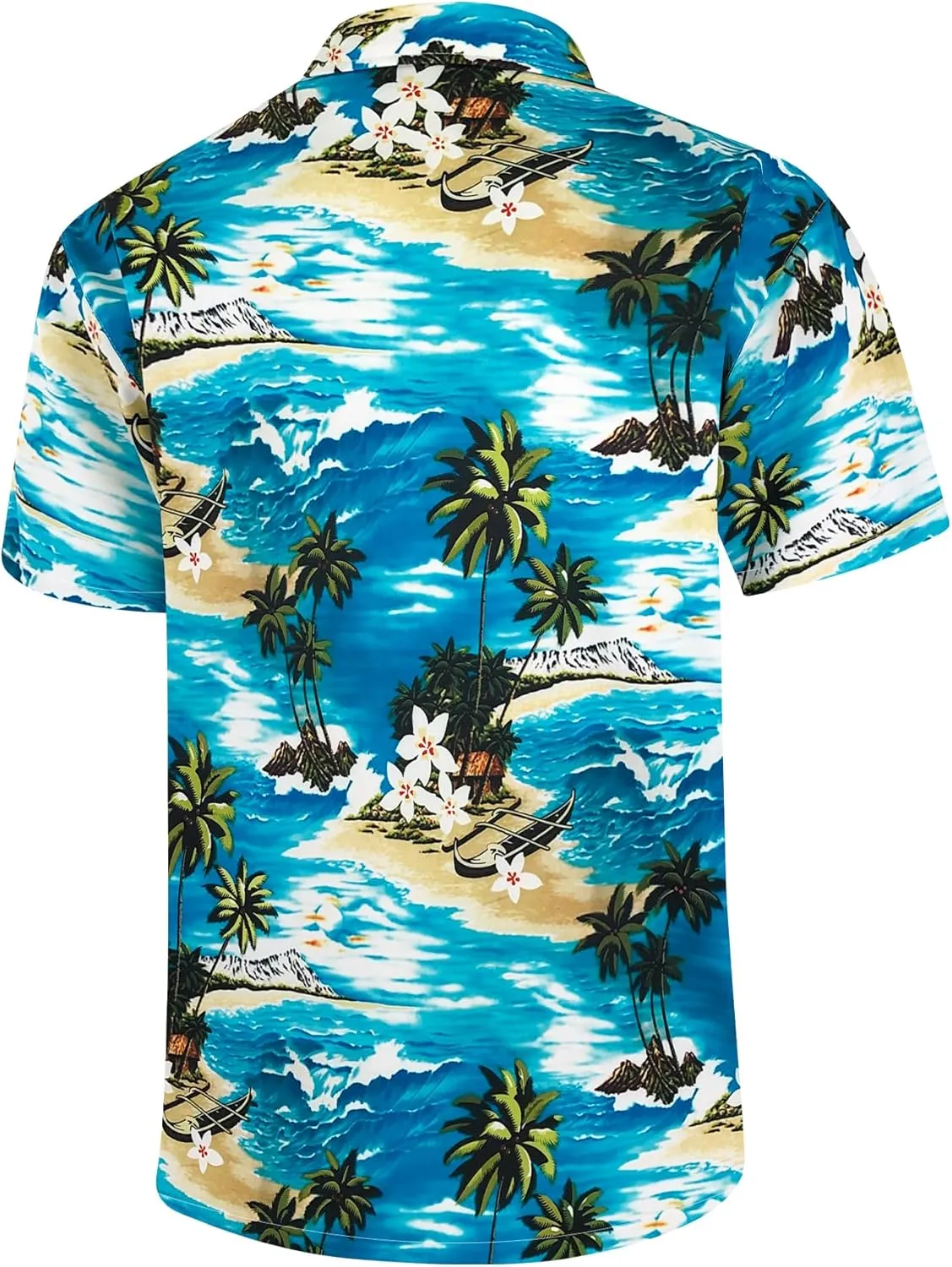 Hawaiian Shirts for Men Casual Beach Summer Shirt Floral Button Down Tropical Holiday Short Sleeve Shirts